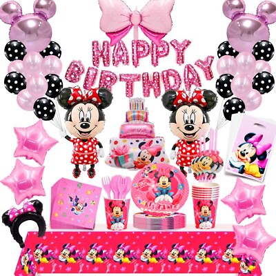 Minnie Mouse Birthday Party Decorations Minnie Mouse Party Supplies Balloons $26.99
