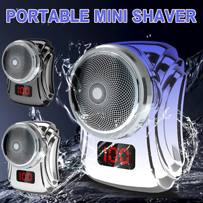 Mini Portable Electric Razor for Men USB Rechargeable Shaver Beard Trimmer Gifts $7.99
