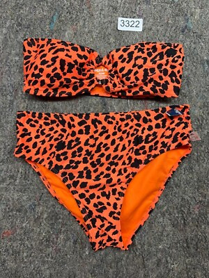 #ad Cabana Del Sol Womens Bikini 2 Piece Swimsuit Padded underwire Strapless M New $24.99