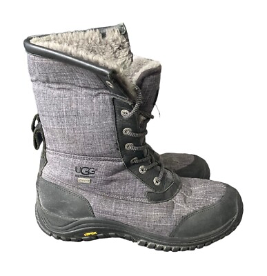 #ad UGG Adirondack II Shearling Lined Womens Boots Size 10 Waterproof Vibram Soles $50.00