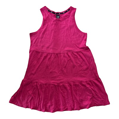 #ad Gap Women#x27;s Lightweight Tiered Layered Sleeveless Summer Dress NEW $15.99