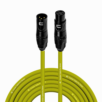 3 Pin XLR Male to Female Balanced Cable Custom Length Color Microphone Cord $131.84