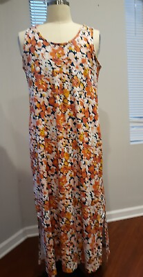 #ad Women#x27;s Large Sleeveless Maxi Dress Floral $15.00