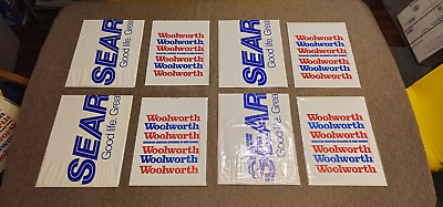 #ad 2006 Sears Unused Large Clothing Bags amp; Woolworth Unused Vintage Plastic Bags $89.99