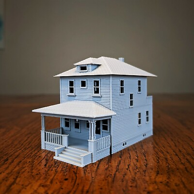 N Scale Sears Woodland 1920s Kit Home 1:160 Scale Building House $19.99