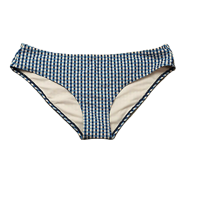 #ad Xhilaration NWT Cheeky Swimsuit Bikini Bottoms Blue Plaid Sz XL $7.79