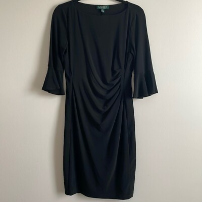 #ad Lauren Ralph Lauren Black Cocktail Dress Size 6 $35.00