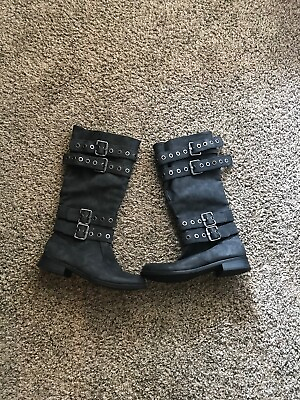 #ad Women’s Gray Boots Size 8 1 2 $22.00