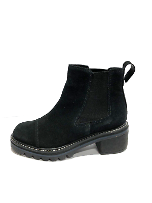 Bernardo Salem Womens Boots Black Suede Size 6.5 M Back pull tab is torn $61.00