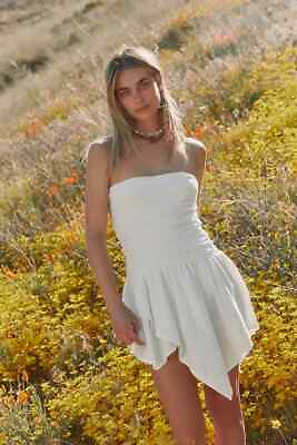 Free People Beach White Robyn Convertible Mini Skirt Dress XL GBP 35.00