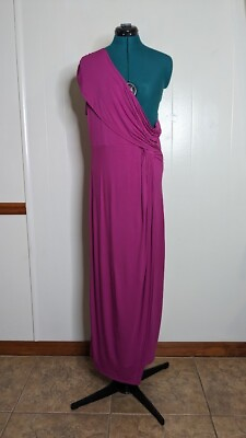 #ad One Shoulder Drapery Wrap Skirt Long Dress. Size XL. $27.00