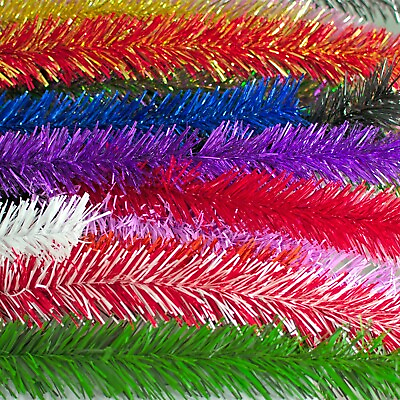 Tinsel Christmas Party Holiday Festival Garland Brush Made in the USA 30FT $19.99