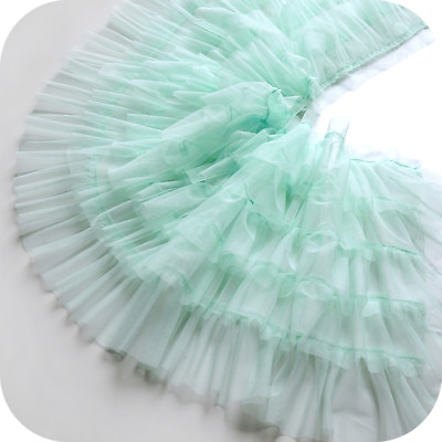 #ad 5 Layers Ruffles Pleated Mesh Edging Fabric Lace Trims Frill DIY Dress Chic Sew $9.49
