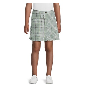 #ad Girls XL 14 16 green pleated skirt $8.25