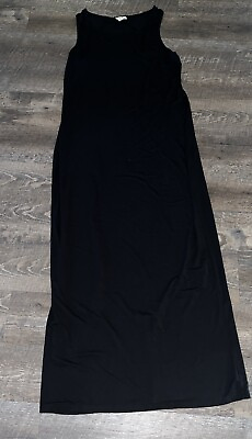 #ad Long Black Sleeveless Stretchy Black Maxi Dress Size XL By Yelete $18.00