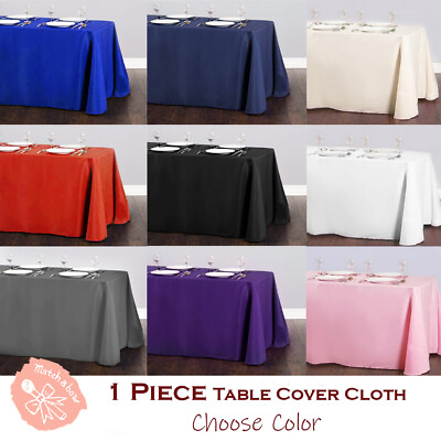 #ad #ad Rectangle Tablecloth Table Cover Party Wedding Linen $8.28