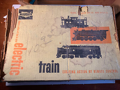 #ad Vintage Sears and Roebuck Allstate Electric Train Set No. 9605 $44.98