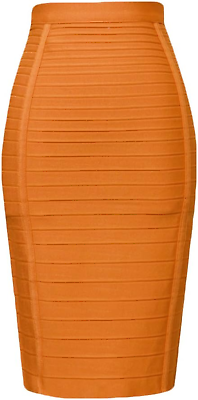 #ad Women#x27;S High Waist Elastic Rayon Bandage Pencil Skirt $59.71