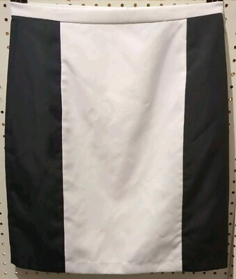 #ad MetroStyle Black White Pencil Skirt Size 10 $19.99