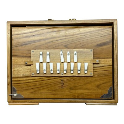 #ad Shruti Box Teak Wood 13 Keys C to C Brass Handle Large size Shrutibox $235.37