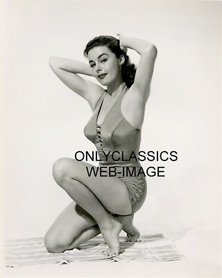 #ad SEXY BUSTY ACTRESS ELAINE STEWART SWIMSUIT 8X10 PHOTO BAREFOOT PINUP CHEESECAKE $14.41