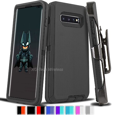 For Galaxy S10 Plus S10e Case Cover Shockproof Series Fits Defender Belt Clip $10.49