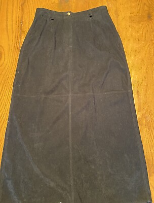Westbound Womens Skirt Long Size 12 Black With Slit In Back Straight Vintage $15.00