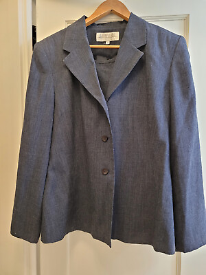 #ad Semi Vintage Larry Levine Skirted Suit Size 14 $20.00