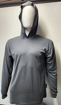 BLACK Grey BLUE Long Sleeve Safety Shirt With Hoodie Polyester Birdeye Mesh $10.99