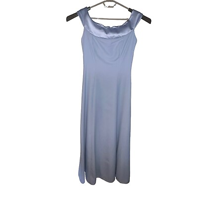 #ad ALFRED ANGELO LIGHT BLUE FORMAL MAXI DRESS STYLE 6301 SLEEVELESS SIZE 11 12 New $44.55