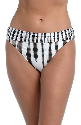 #ad $68 La Blanca Women Shirred Band Hipster Bikini Bottoms Size Size 12 $17.40