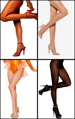 #ad Tamara Pantyhose Pick Color B C D Tall 2XL 3XL Hooters Uniform Sheer Seamless $10.99