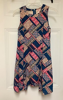 #ad GB Girls Dress XL Youth Multicolor Lined Sleeveless $9.99