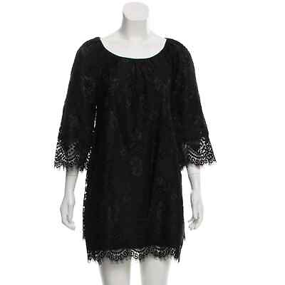 #ad #ad Anthropologie Leifsdottir mini lace shift cocktail dress 3 4 sleeve size 4 $28.00