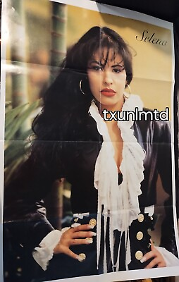 #ad Selena Quintanilla HUGE RARE 22quot;x34quot; Poster quot;The Texas Queenquot; Selena y Los Dinos $75.00