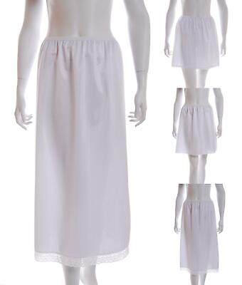 Waist Half Slip Underskirt Polyester Petticoat Skirt Multiple Lengths Available $11.99