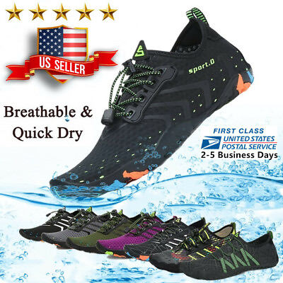 Water Shoes Quick Dry Barefoot for Swim Diving Surf Aqua Sport Beach Vacation $24.97