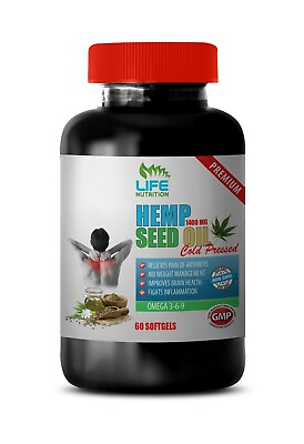 #ad soothe inflammation in joints ORGANIC HEMP SEED OIL 1400mg joint pain relief 1 $21.00