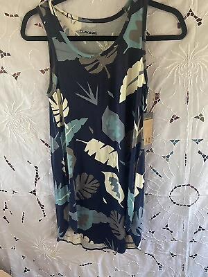 #ad #ad Dakine Lightweight Rayon Feather Motif Dress Beach Cover Up XS $13.50