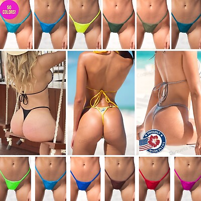 Coqueta thong micro swimsuit women#x27;s Brazilian cheeky teeny mini bikini bottom s $14.99