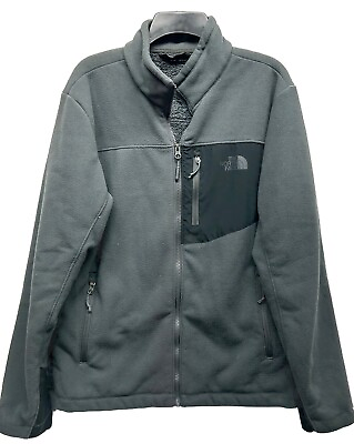 #ad The North Face Mens Size M Gray Long Sleeve Chimborazo Fleece Lined Jacket $29.99