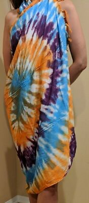 #ad Bali Womens Sarong Beach Swimsuit Bikini Cover up Wrap Hand Crafted HEARTS ST1 $25.00