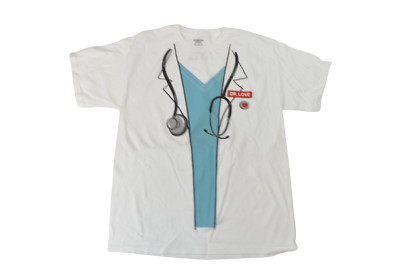 #ad Mad Engine Mens Doctor Dr. Love Halloween Costume Cosplay Funny Shirt New L $7.99