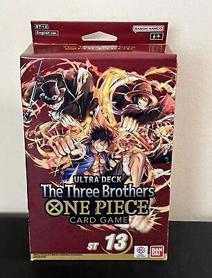 #ad One Piece TCG English Three Brothers Starter Deck ST 13 New Sealed $50.00