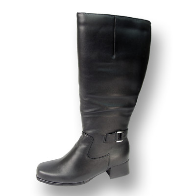 #ad 👢 PEERAGE Becca Women#x27;s Wide Width Side Zip Leather Knee High Boots 👢 $127.96