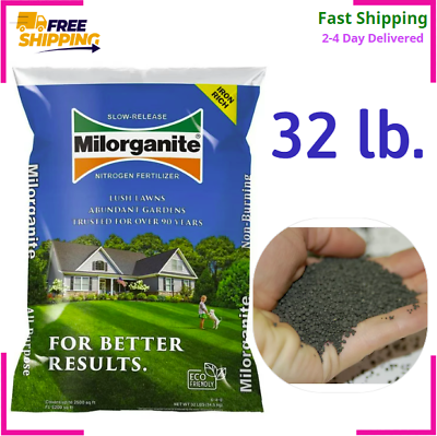 #ad Milorganite Long Lasting All Purpose Lawn Food 6 4 0 Fertilizer 32 lb. NEW $18.60