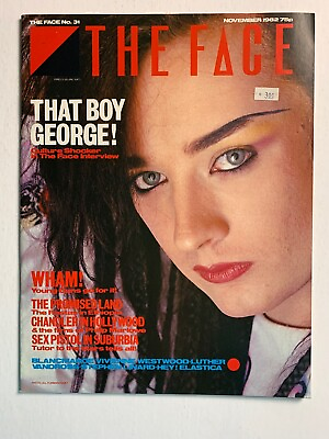 #ad THE FACE Magazine November 1982 BOY GEORGE Stephen Linard $36.86