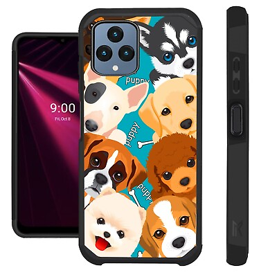 FUSION Case For T Mobile REVVL 6 5G Hybrid Phone Cover BIG CUTE DOGS $14.50