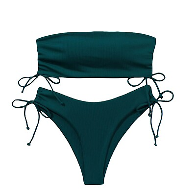 #ad Women Bikini Set High Waist Plus Size High Waisted Swimwear Beachwear $14.79