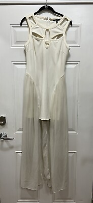 #ad Size L Cream Colored Maxi Dress $10.00